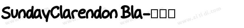 SundayClarendon Bla字体转换